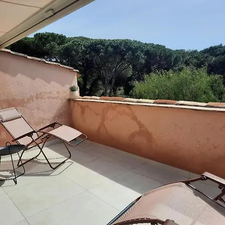 Duplex With Discrete Terrace, Peacefull, Gigaro 10mn Walk